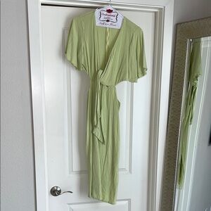 Lulu’s Green Wrap Dress